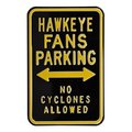 Authentic Street Signs Authentic Street Signs 71035 Hawkeye & No & Cyclones & Allowed Street Sign 71035
